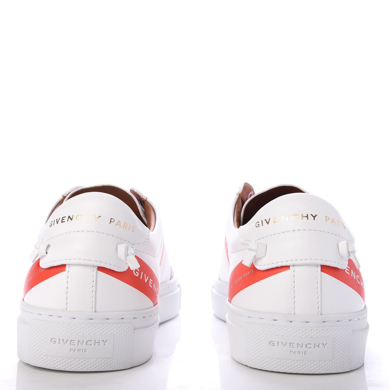 Givenchy Calfskin Logo Tape Womens Urban Street Sneakers 37 White 6 of 9