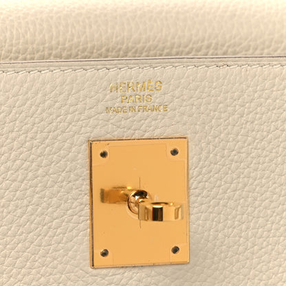 Hermes Togo Kelly Retourne 32 Craie 6 of 15