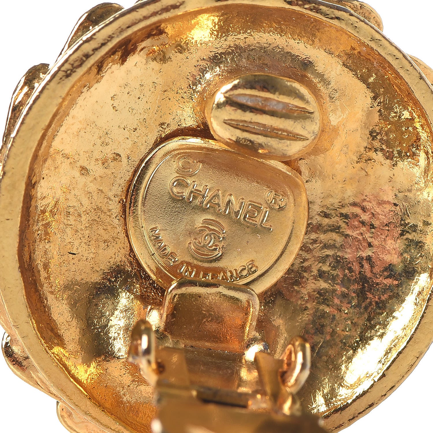 Chanel Coco Clip On Earrings Gold 3 of 4
