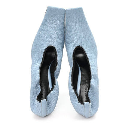Bottega Veneta Crunch Calfskin Sharpei Pumps 37 Ice 2 of 9