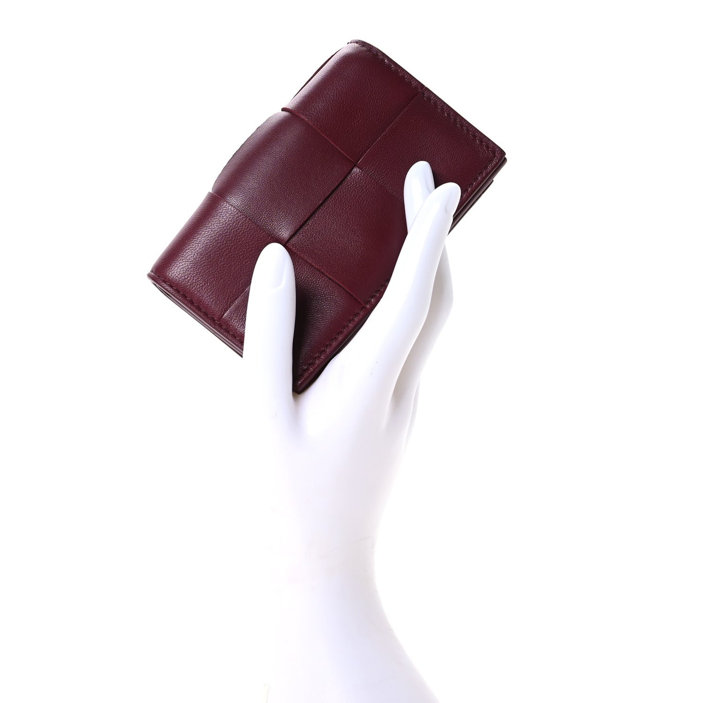 Nappa Maxi Intrecciato Card Holder Wallet Barolo