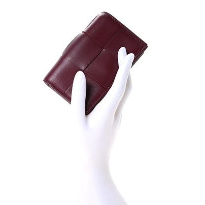 Bottega Veneta Nappa Maxi Intrecciato Card Holder Wallet Barolo 2 of 7