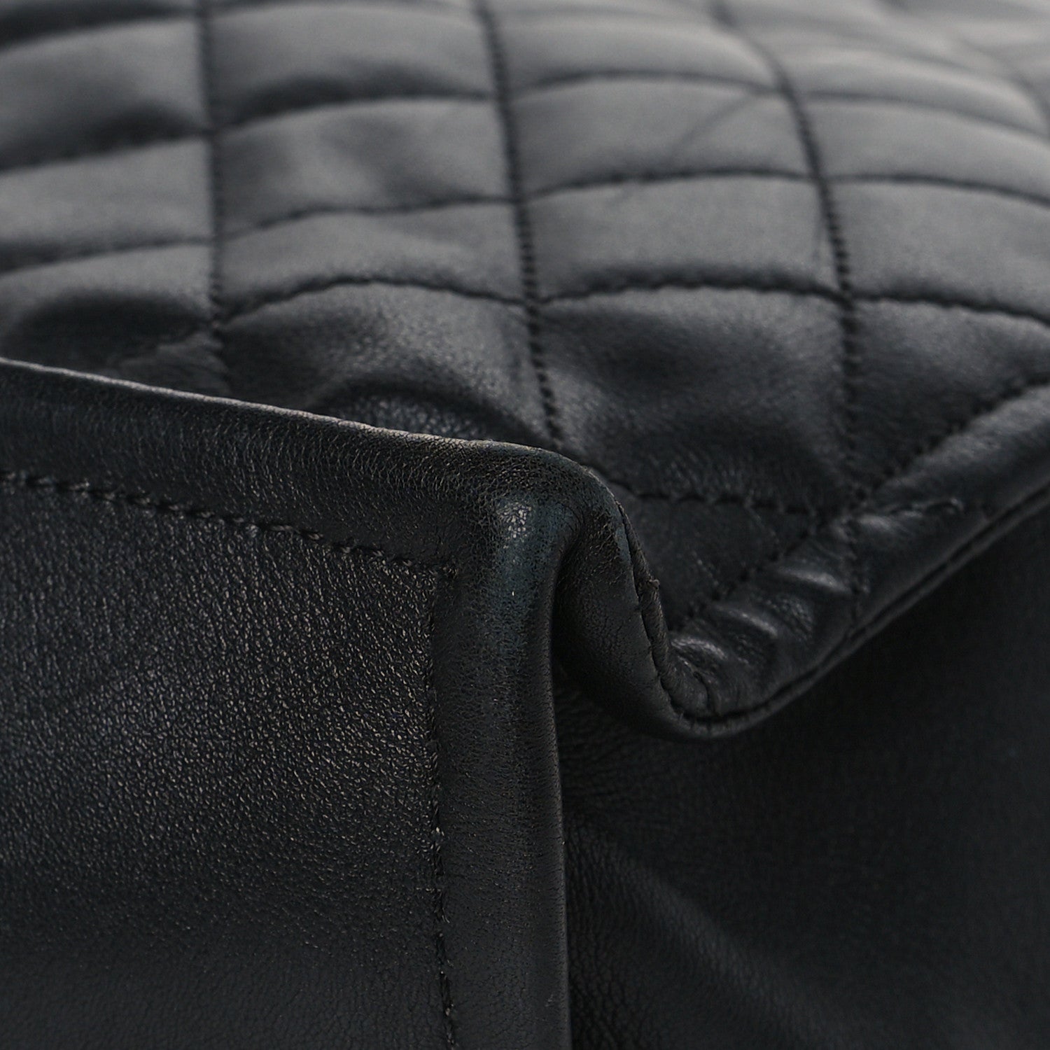 Chanel Calfskin Quilted Large Boy Tote Black 11 of 13