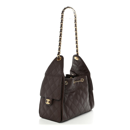 Chanel Caviar Quilted Small Chanel 25 Handbag Dark Brown 3 of 11