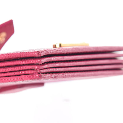 Fendi Vitello Elite Gusseted Card Holder Magenta 11 of 12
