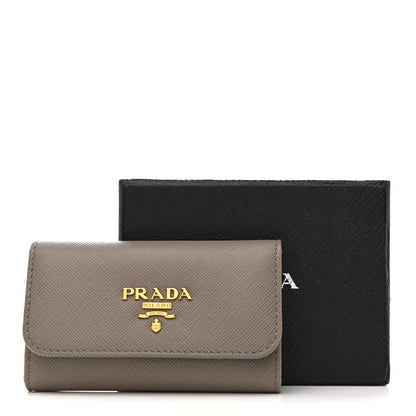 Prada Saffiano Fiocco 6 Key Holder Argilla 9 of 9