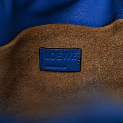 Loewe Nappa Shearling Flamenco Knot Clutch Blue 6 of 9