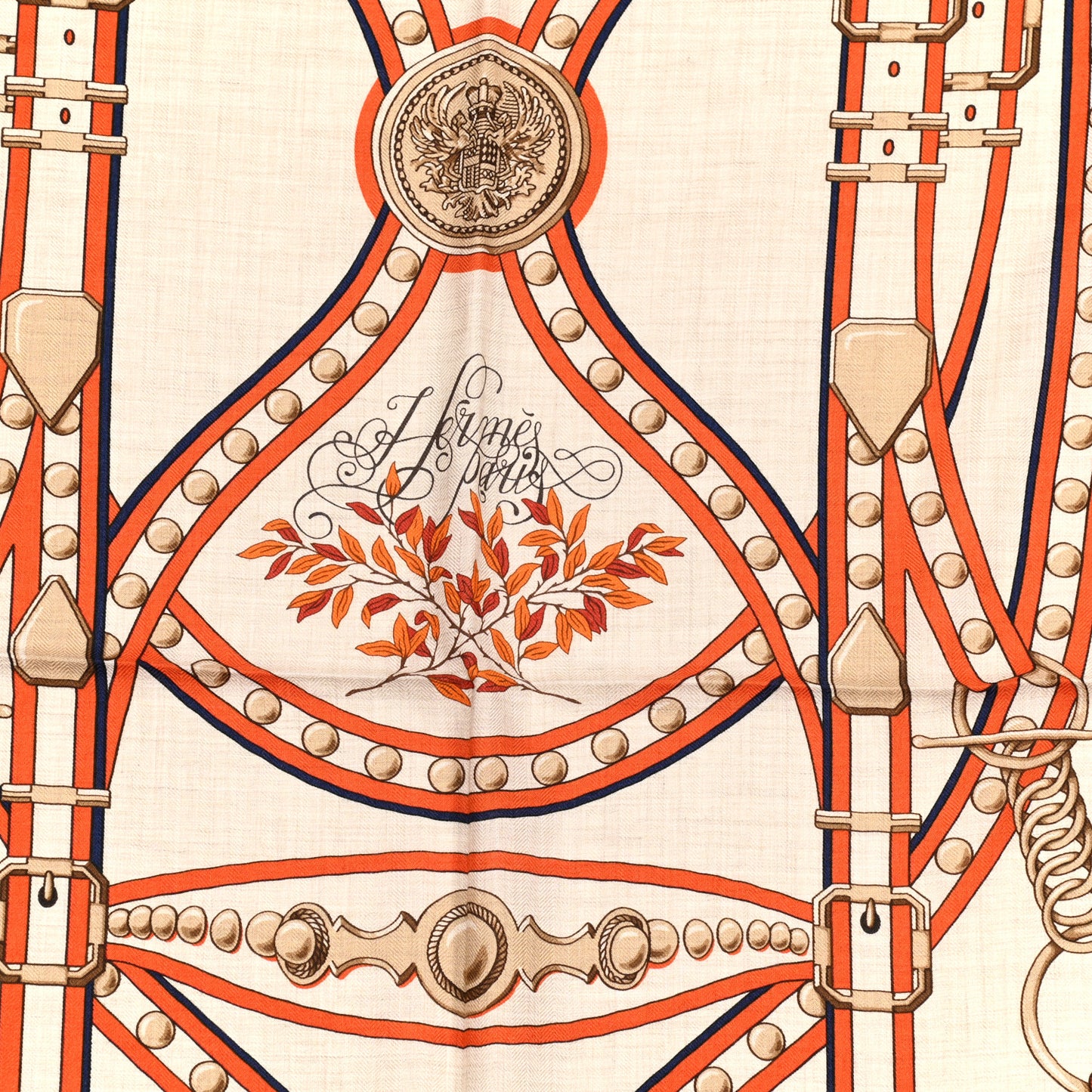 Cashmere Silk Grand Tralala Shawl 140 Orange Naturel Roux