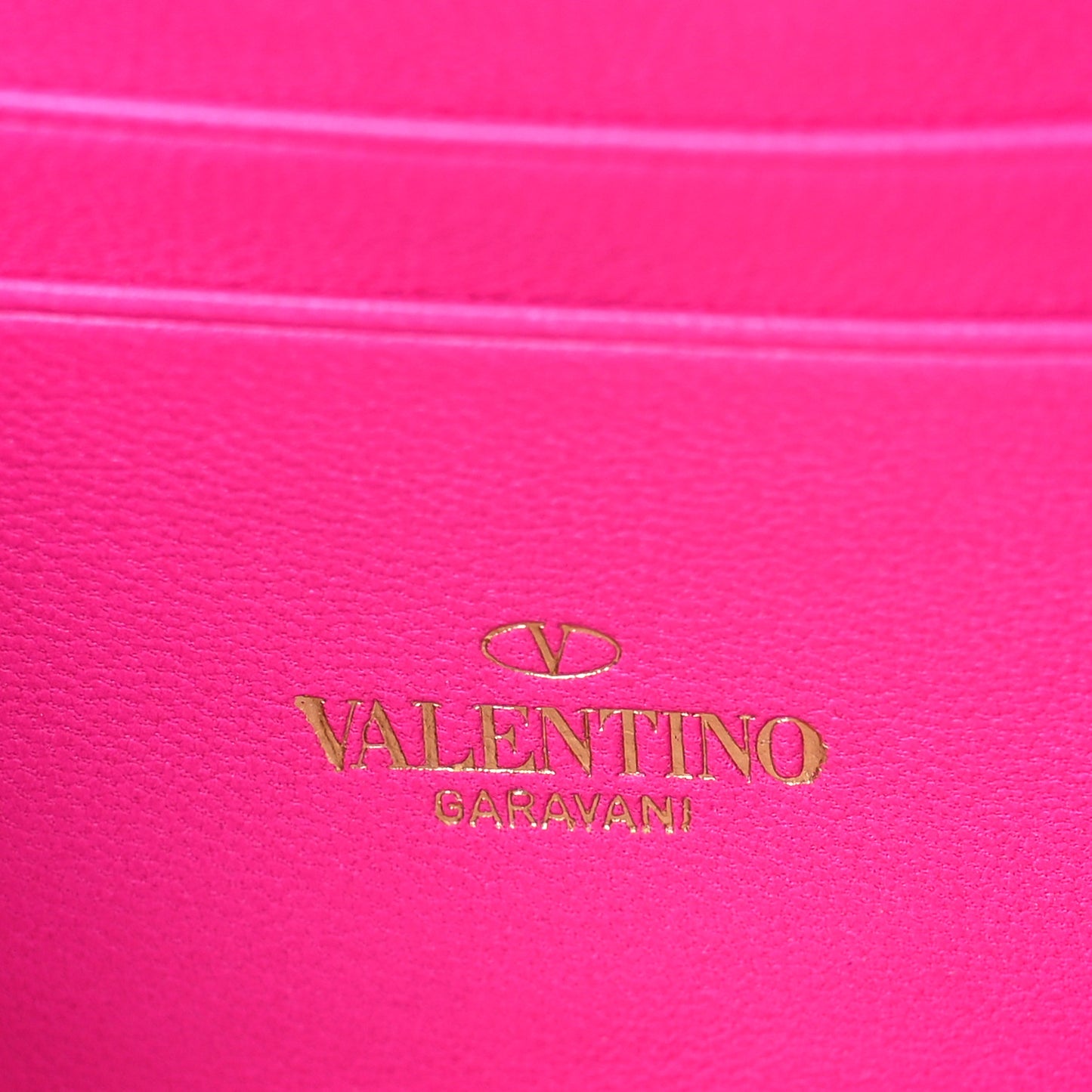 Nappa Roman Stud Wallet On Chain Pink PP