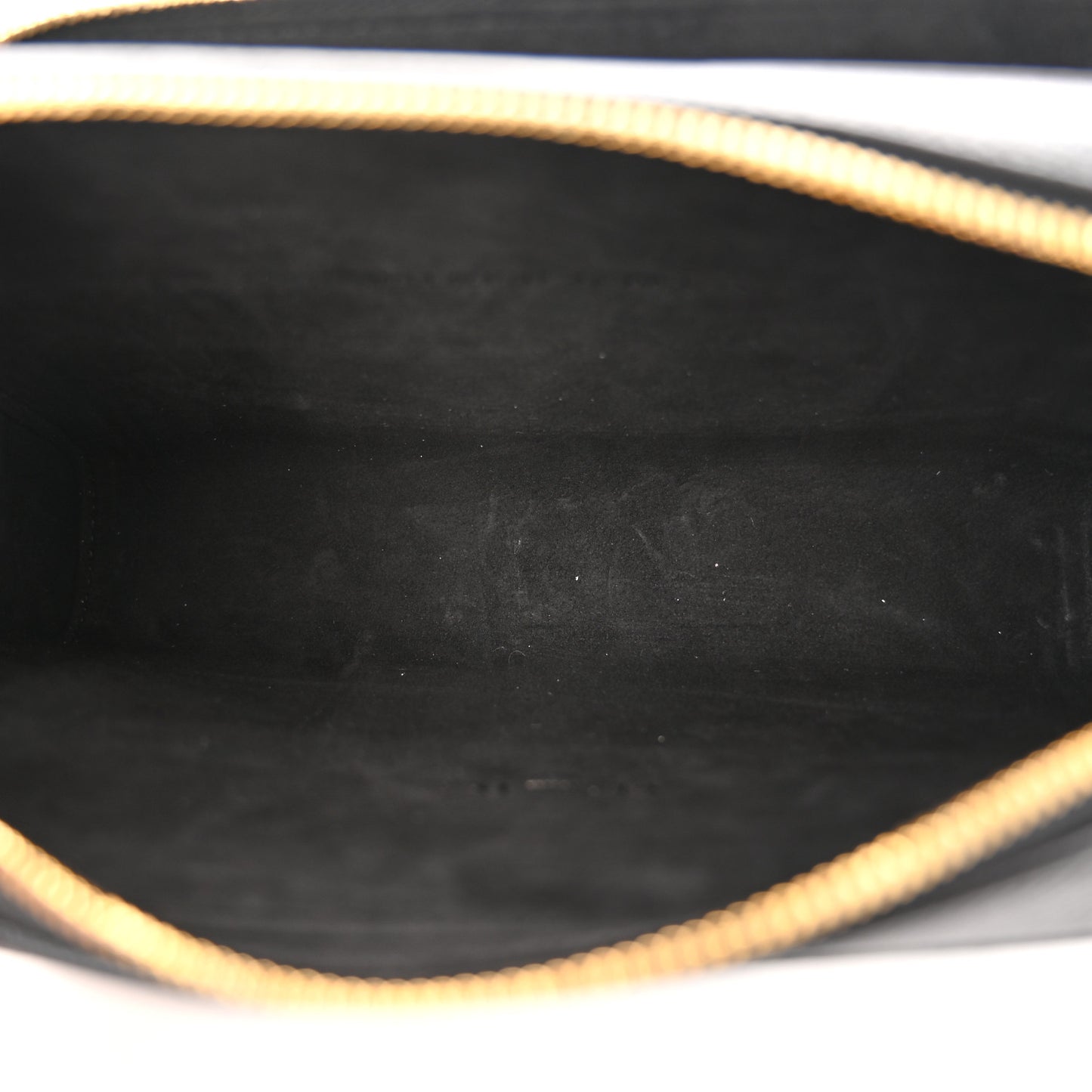 Grained Calfskin Caro Double Pouch Black
