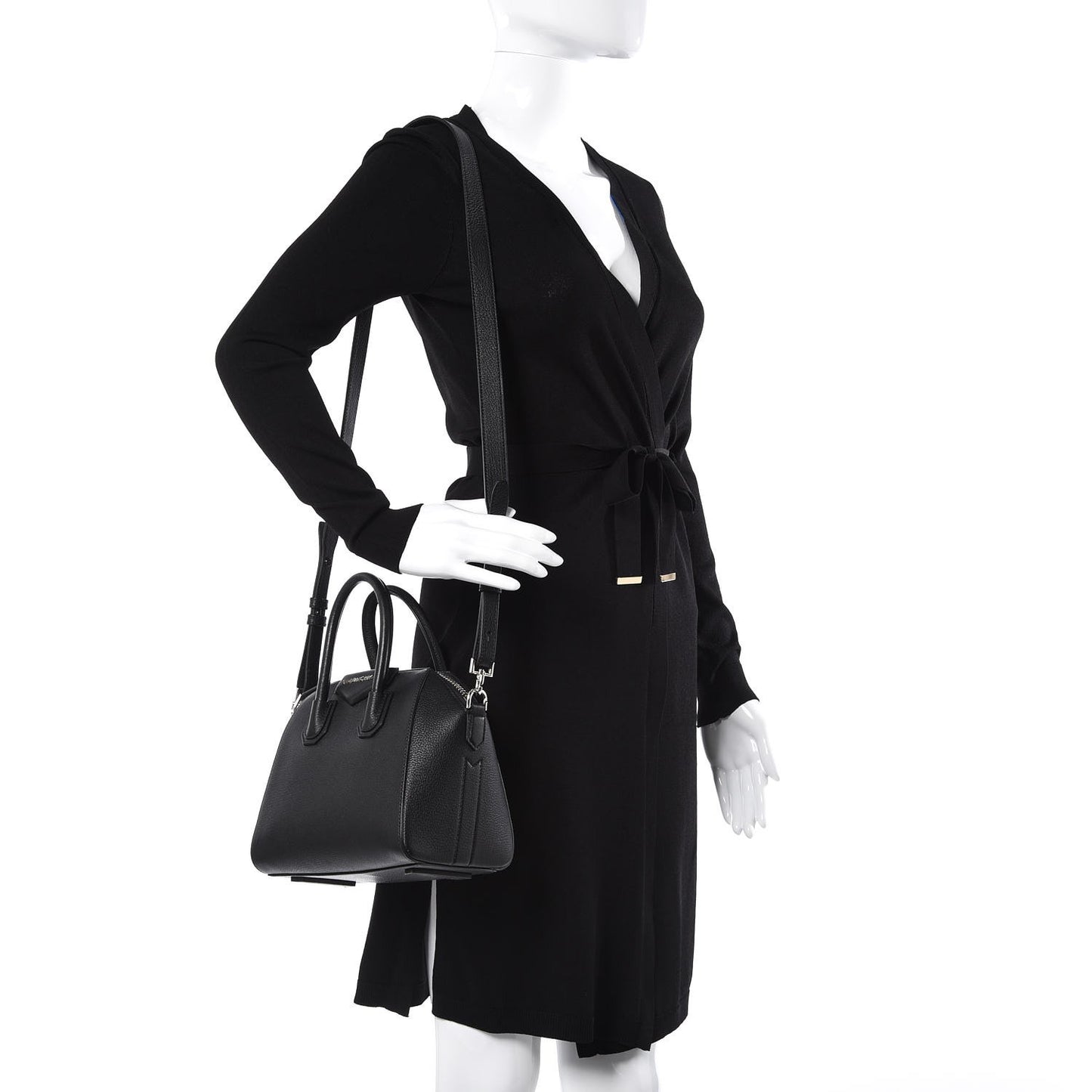 Sugar Goatskin Mini Antigona Black