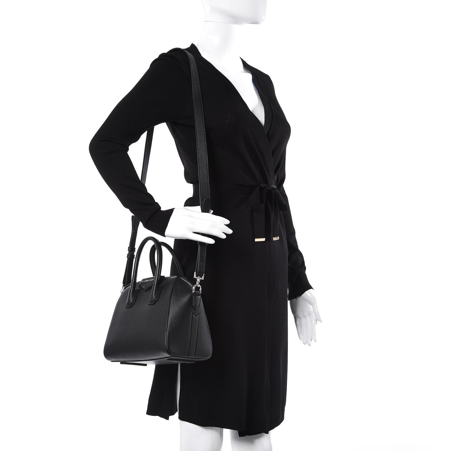 Givenchy Sugar Goatskin Mini Antigona Black 2 of 10