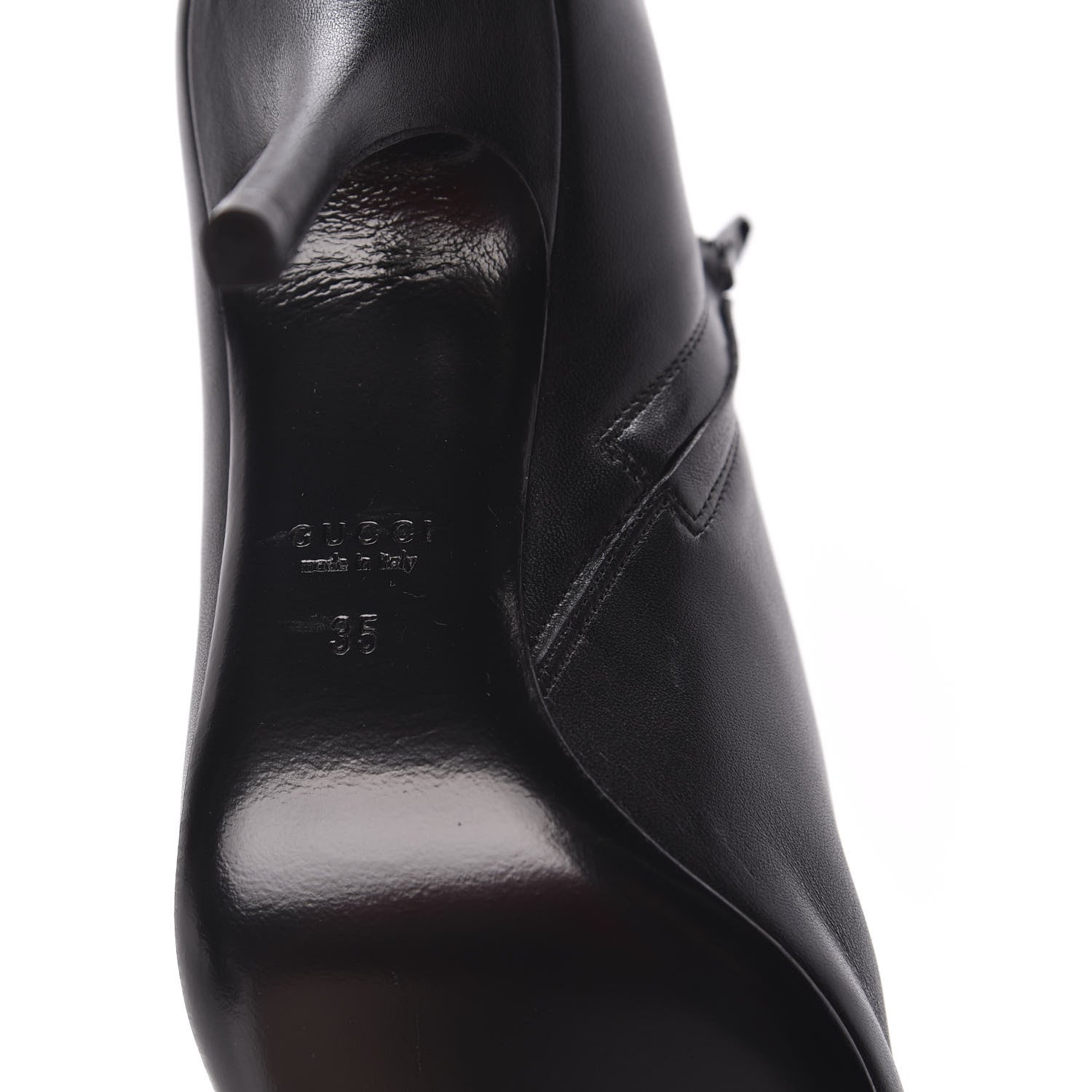 Gucci Calfskin Hysteria Ankle Boots 35 Black 6 of 8