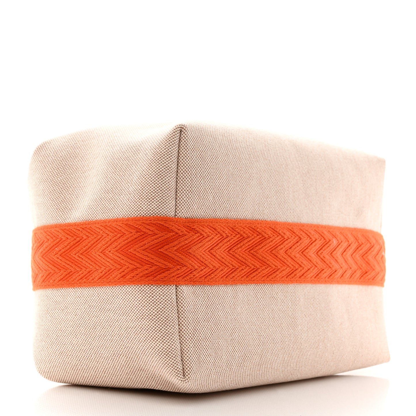 Canvas Large Bride-A-Brac Pouch Natural Orange