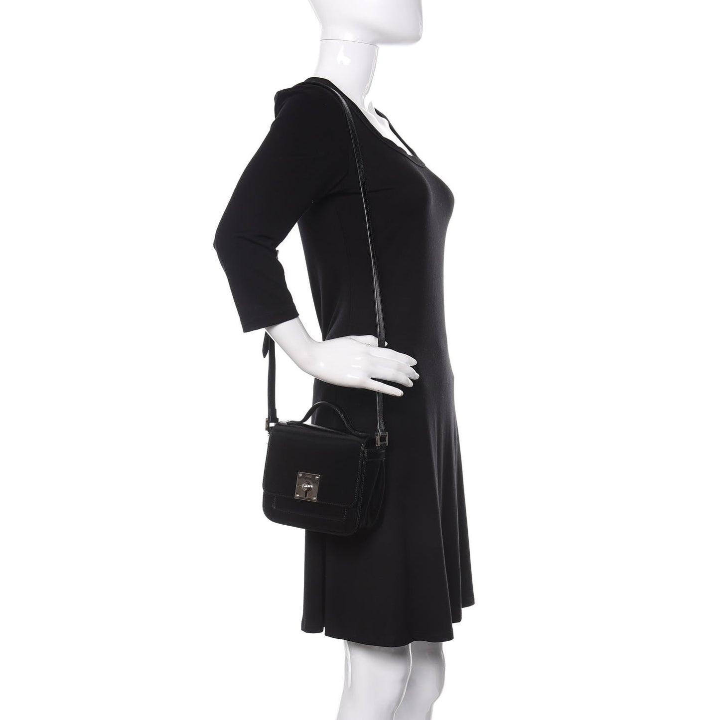 Patent Mini Borsa Black
