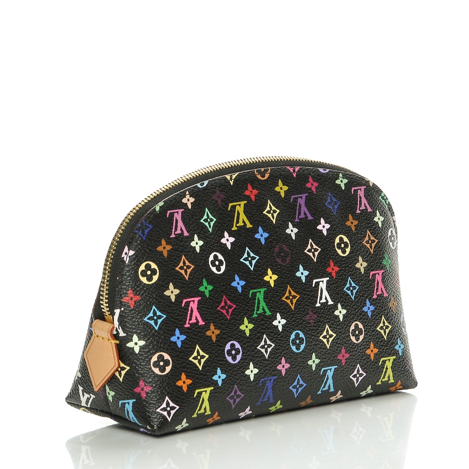 Louis Vuitton Monogram Multicolor Cosmetic Pouch Black Grenade 3 of 7