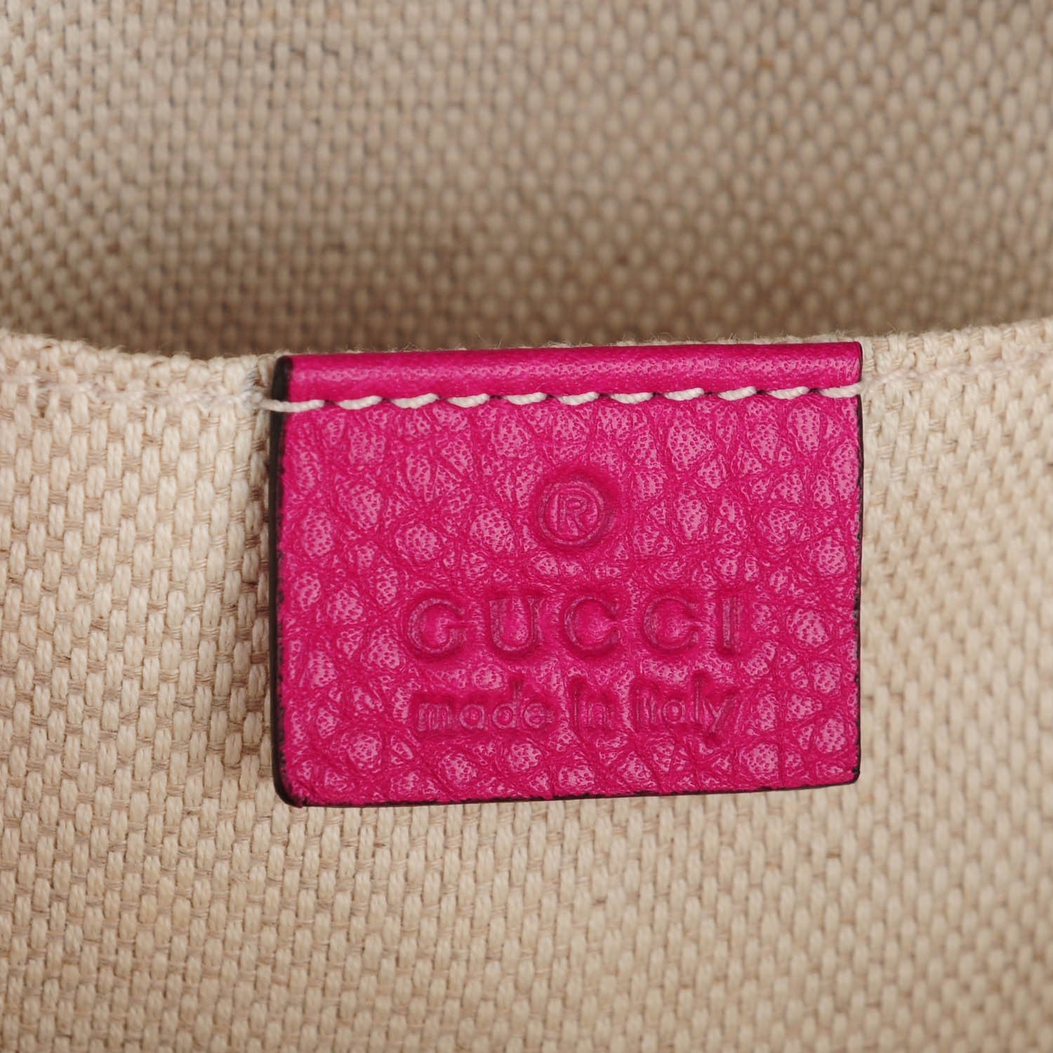 Gucci Cellarius Calfskin Small Soho Disco Bag Bright Bouganville 6 of 7