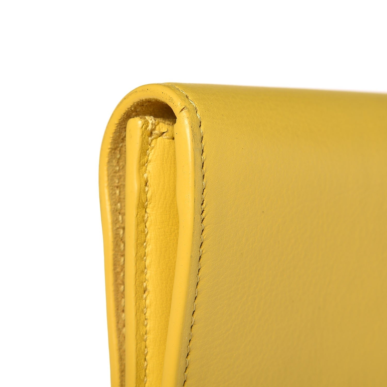 Saint Laurent Calfskin Classic Y Ligne Clutch Soleil 11 of 14