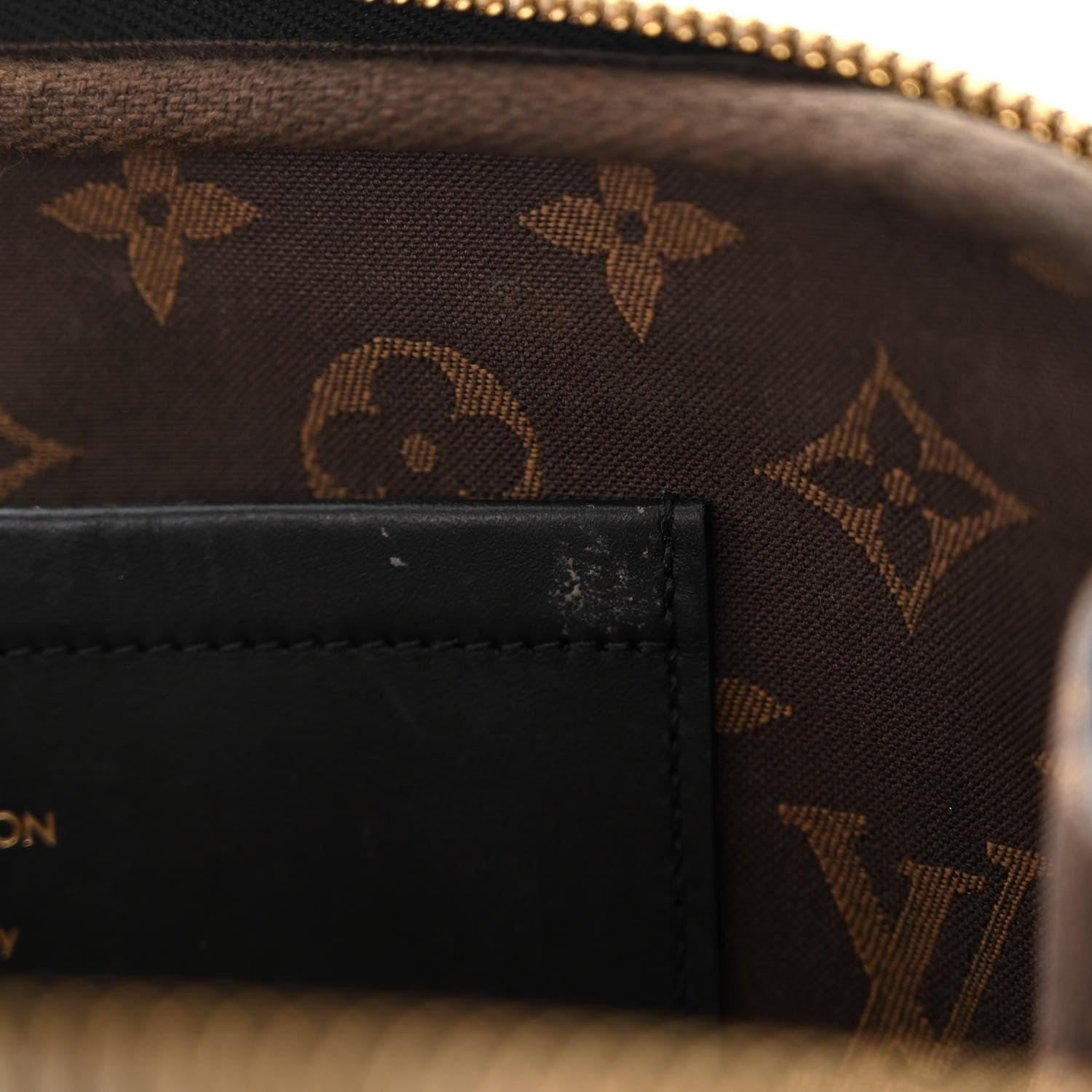 Louis Vuitton Calfskin Monogram Embossed Utility Crossbody Black 12 of 16