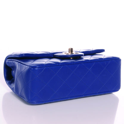 Chanel Lambskin Quilted Mini Flap Dark Blue 4 of 9