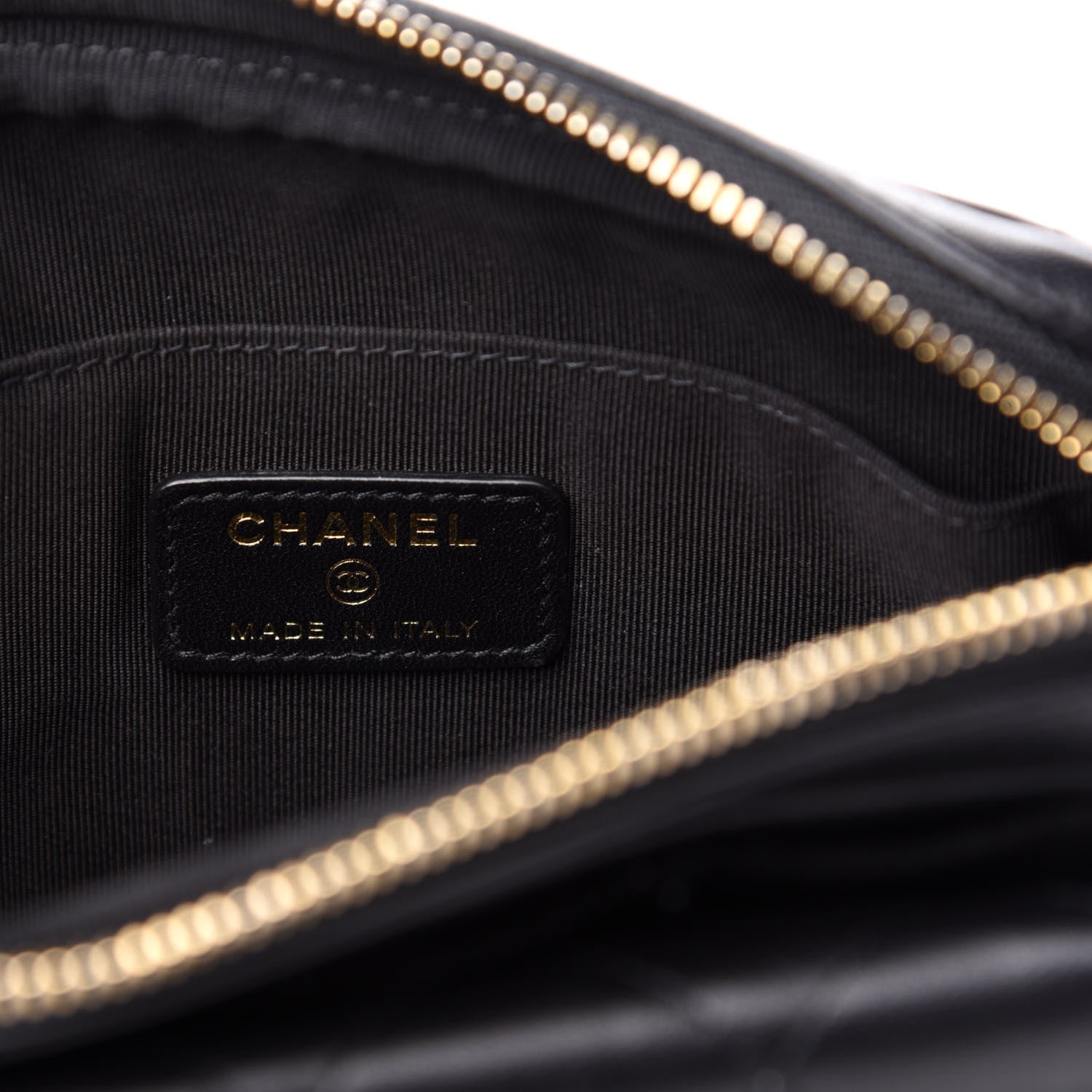 Chanel Lambskin Quilted Waist Bag With Pouch Black 7 of 12