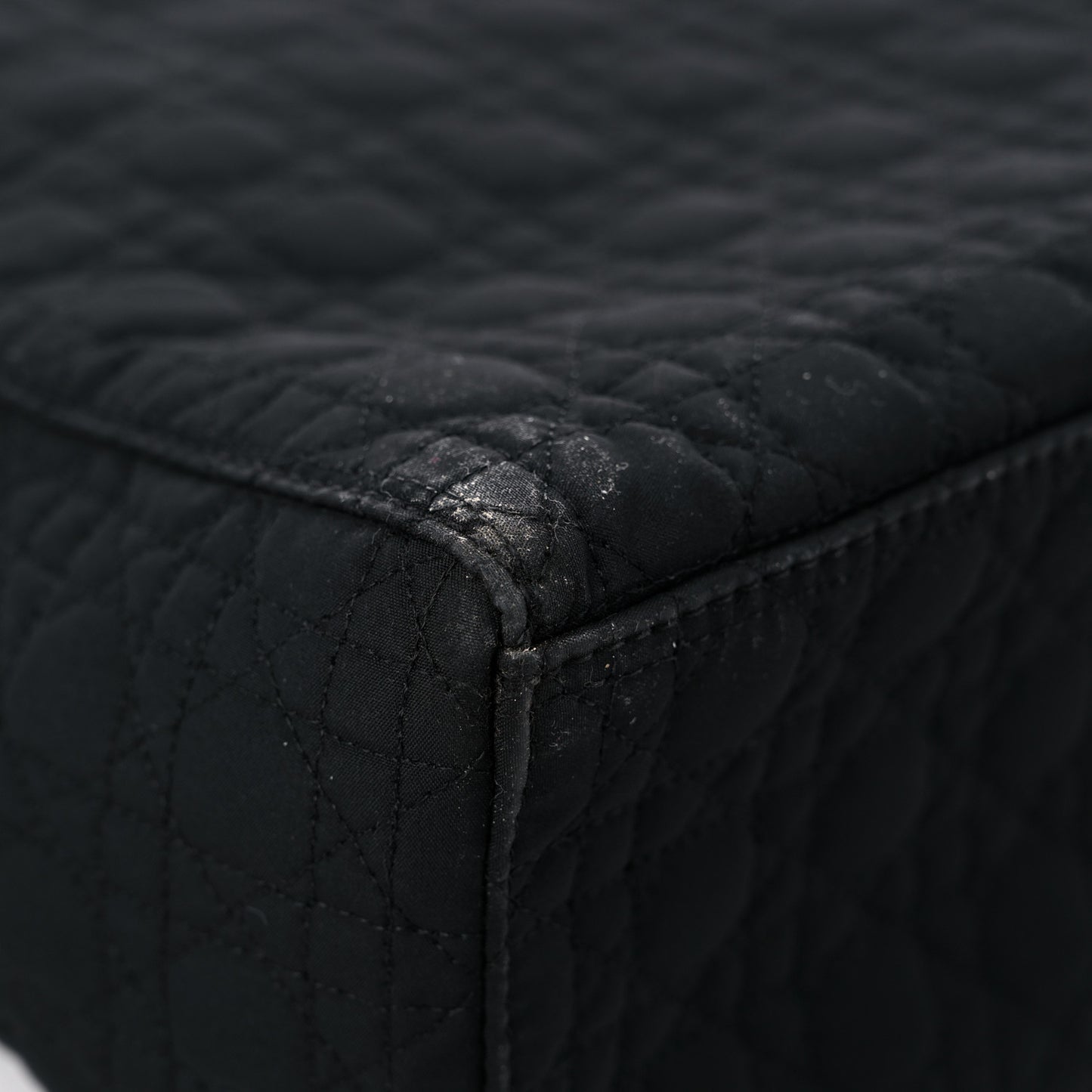 Nylon Cannage Large Lady Dior Black