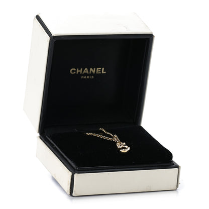 Chanel 18K Yellow Gold Quilted No.5 Charm Pendant Necklace 7 of 7