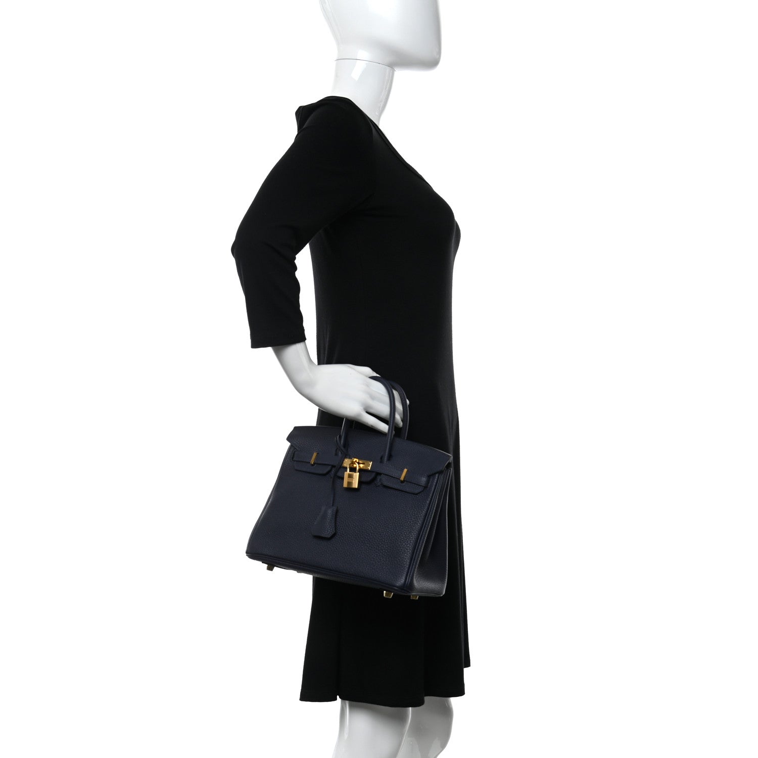 Hermes Togo Birkin 25 Bleu Nuit 2 of 11