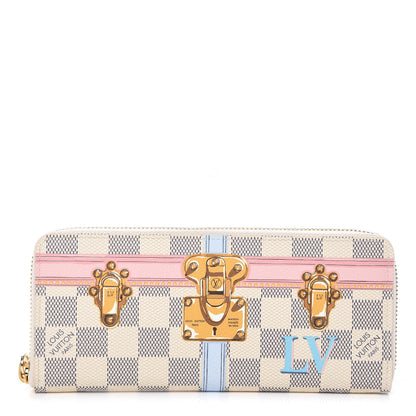 Louis Vuitton Damier Azur Summer Trunks Clemence Wallet 1 of 7