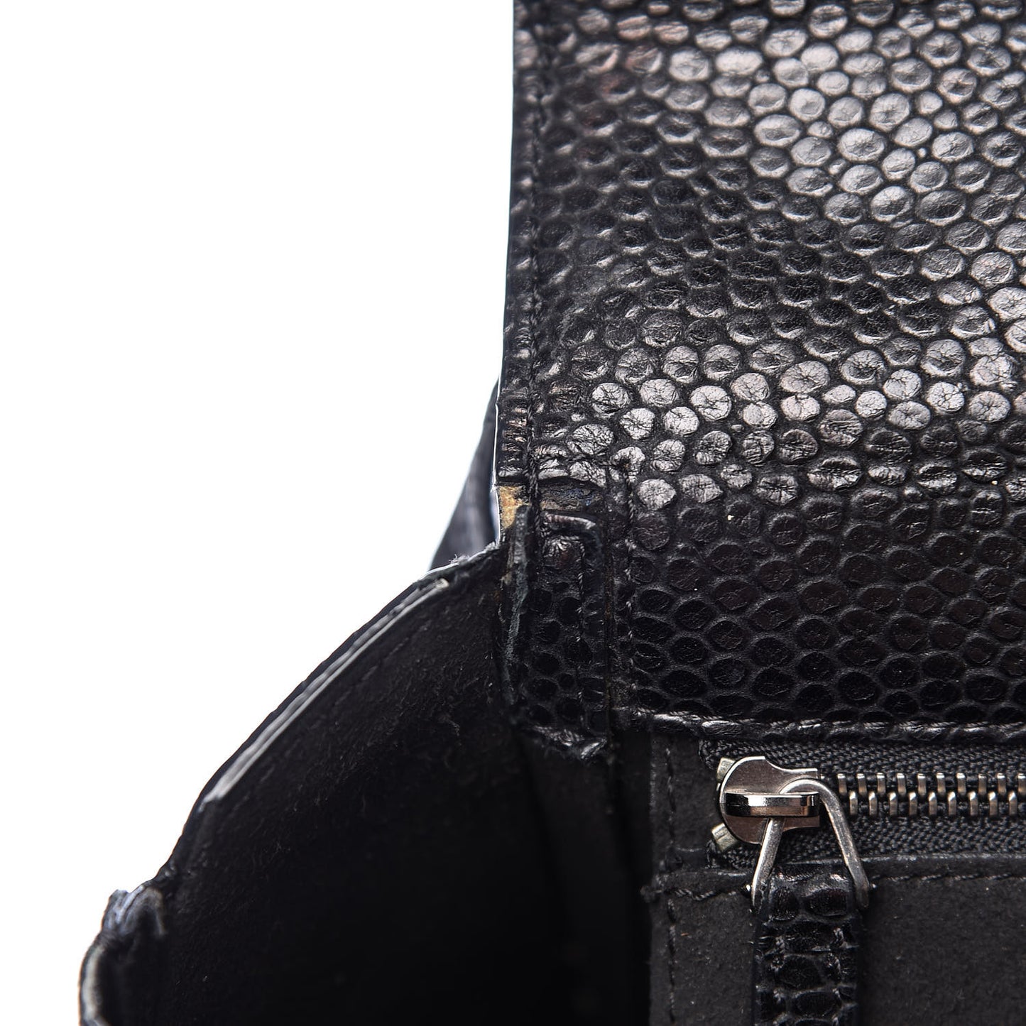 Calf Hair Calfskin Medium Pandora Box Crossbody Bag Black