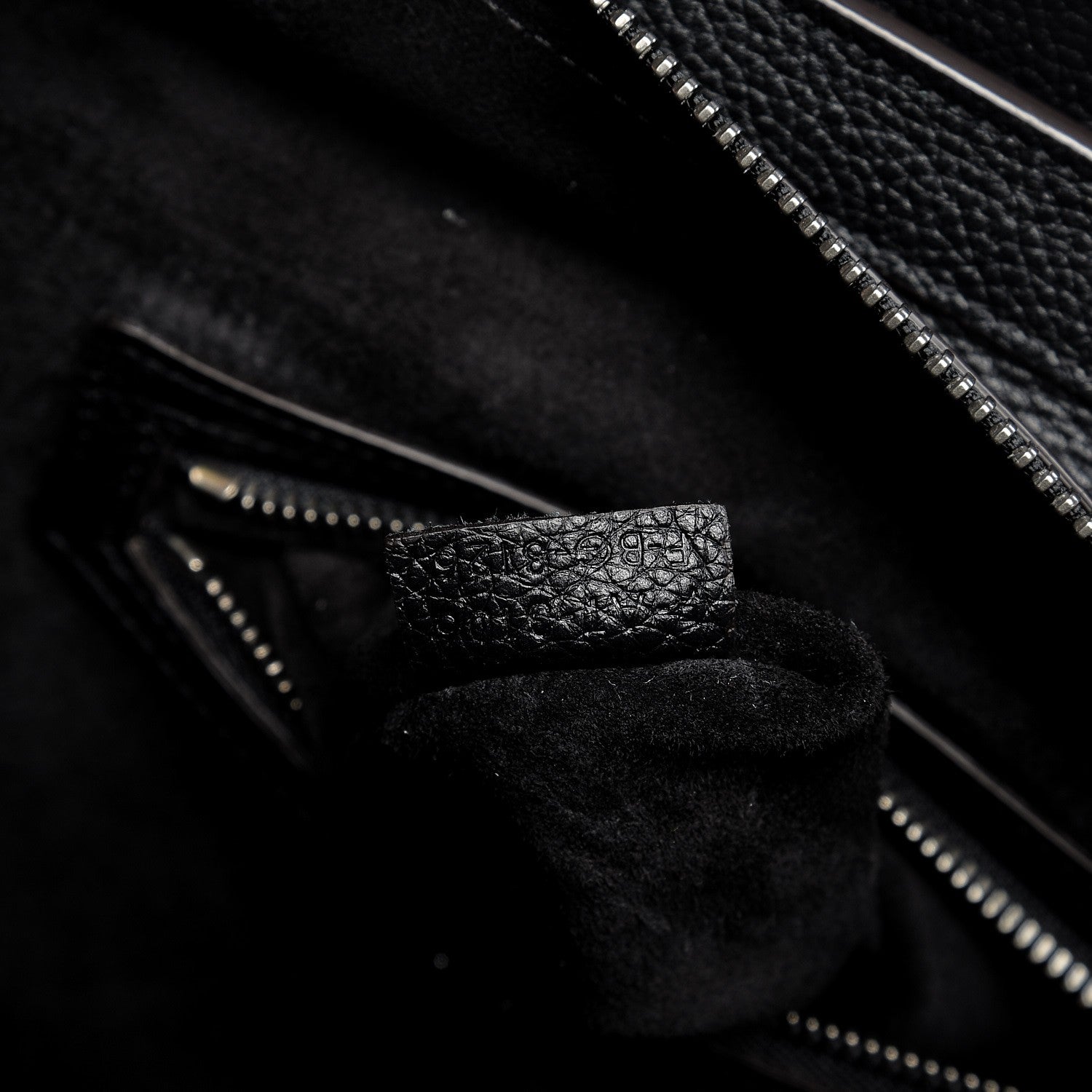 Celine Drummed Calfskin Micro Luggage Black 8 of 9