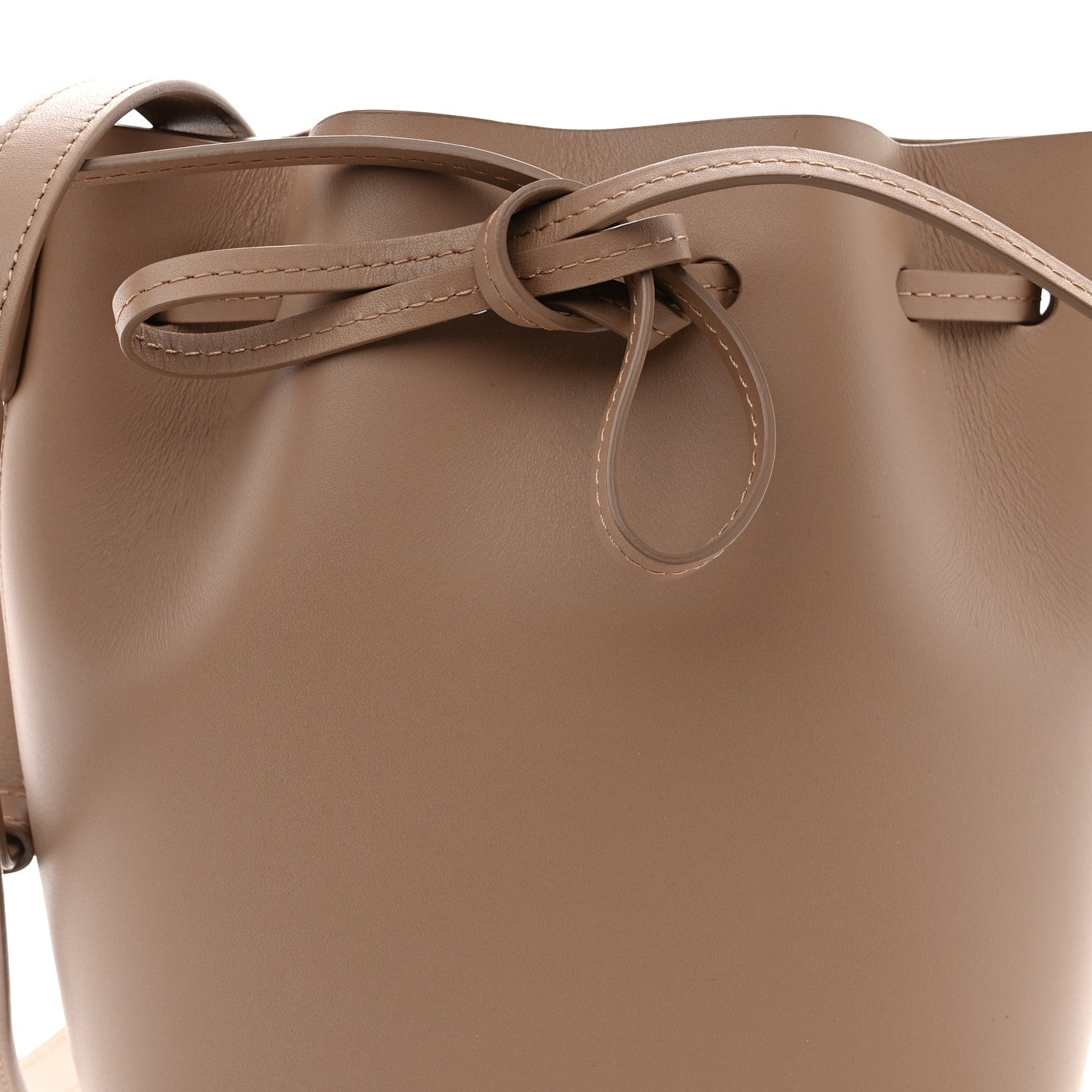Mansur Gavriel Calfskin Mini Mini Bucket Bag Biscotto 8 of 10