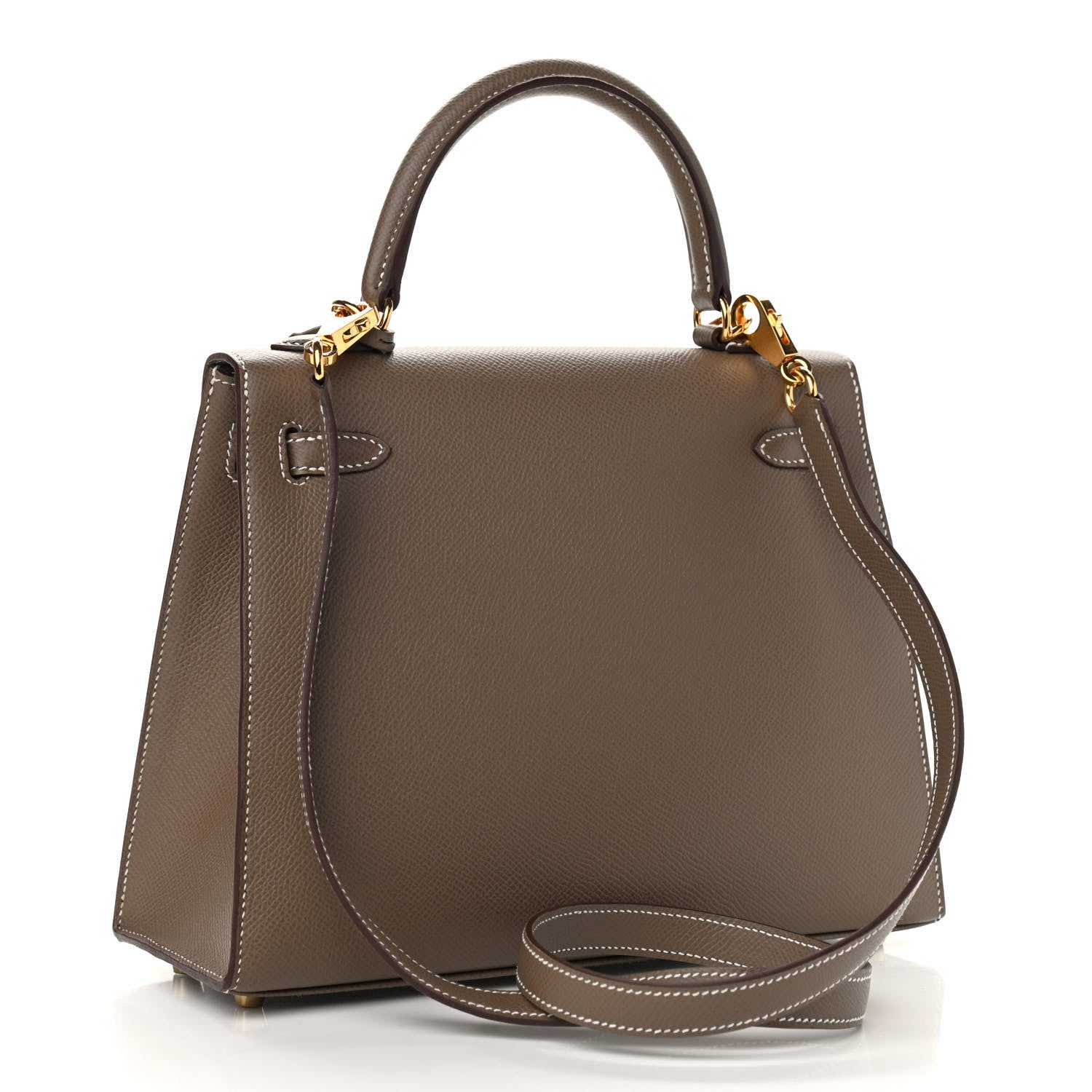 Hermes Epsom Kelly Sellier 25 Etoupe 2 of 9