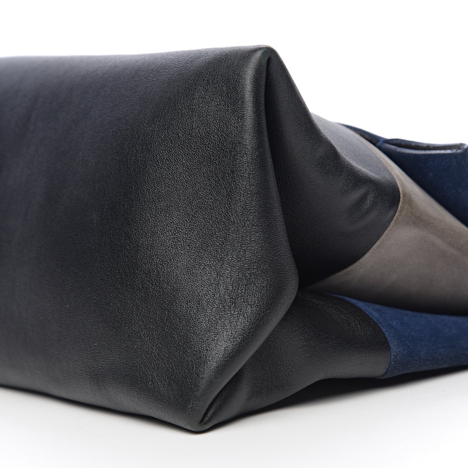 Celine Calfskin Suede All Soft Shoulder Bag Ocean Blue 9 of 9