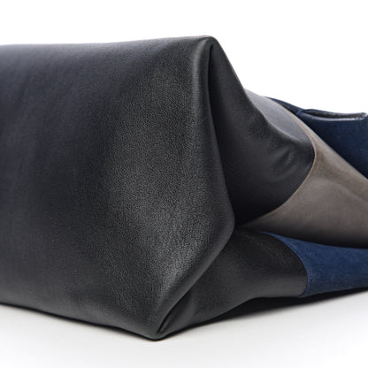 Celine Calfskin Suede All Soft Shoulder Bag Ocean Blue 9 of 9