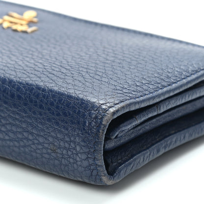 Prada Vitello Phenix Continental Flap Wallet Baltico 13 of 15