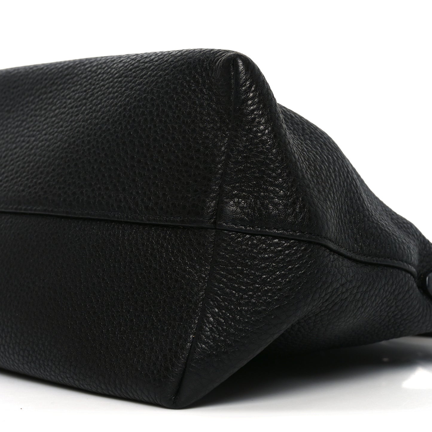Vitello Daino Small Tote Black