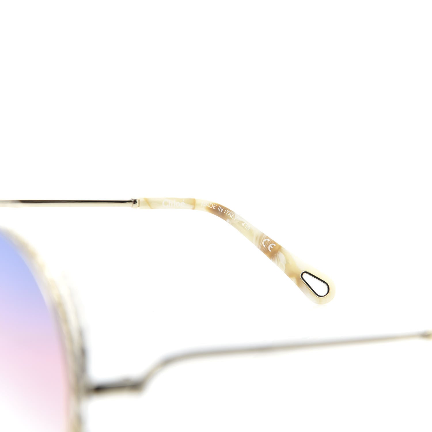 Chloe Oversized Round Carlina Sunglasses CE114ST Rainbow 6 of 7