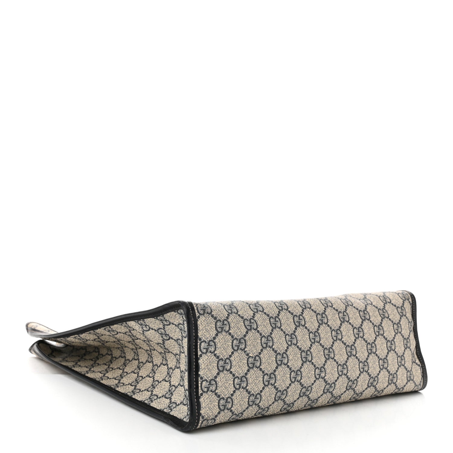 Gucci GG Plus Monogram Small Signature Web Loop Vertical Tote Navy 4 of 16
