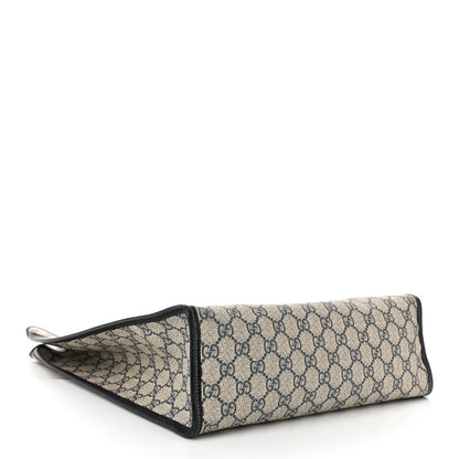 Gucci GG Plus Monogram Small Signature Web Loop Vertical Tote Navy 4 of 16