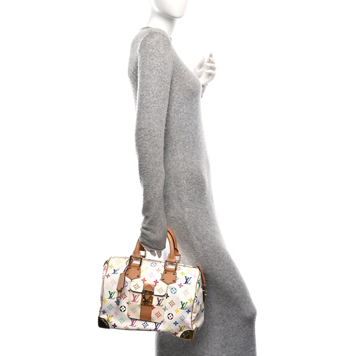 Monogram Multicolor Speedy 30 White