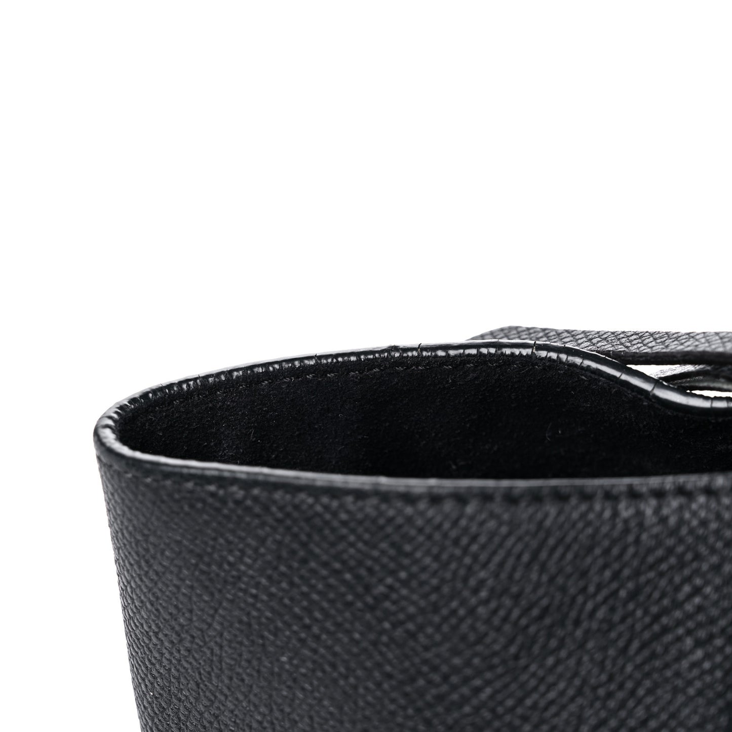 Grained Calfskin Small Belt Bag Black