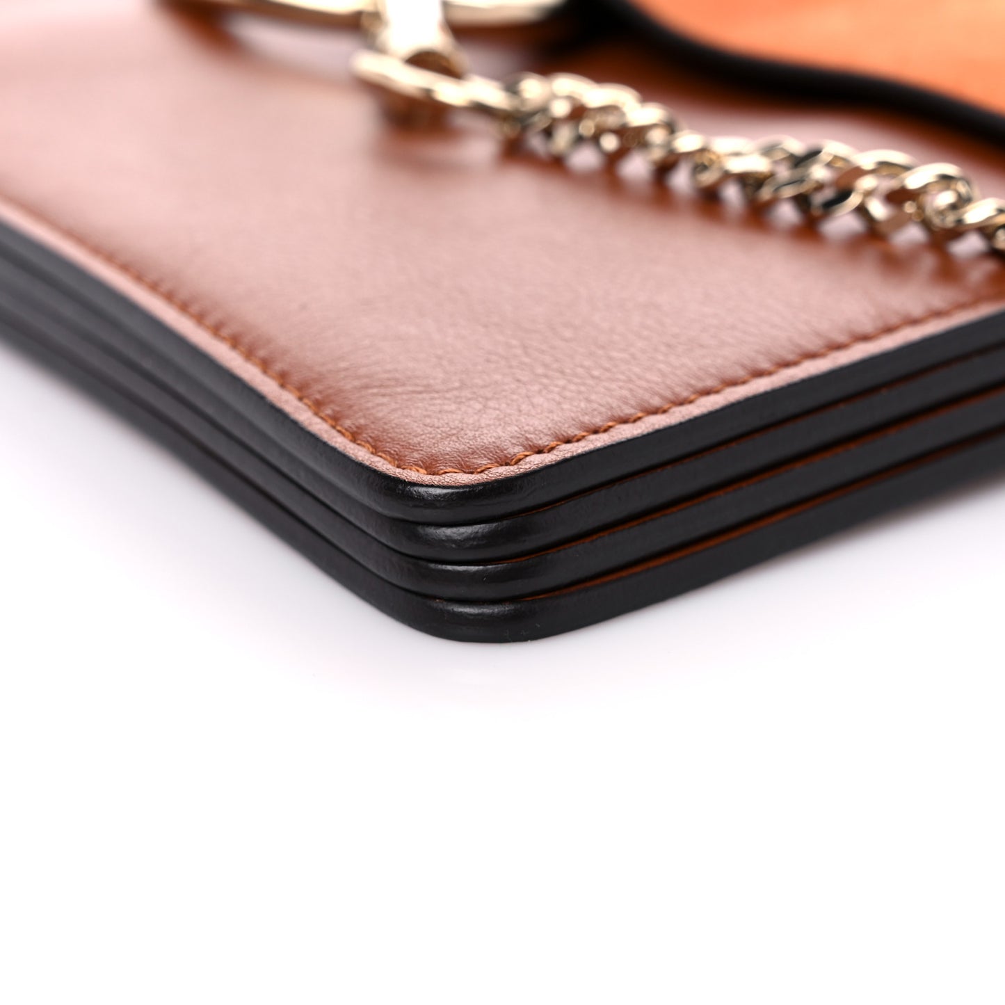 Suede Calfskin Medium Faye Shoulder Bag Tobacco
