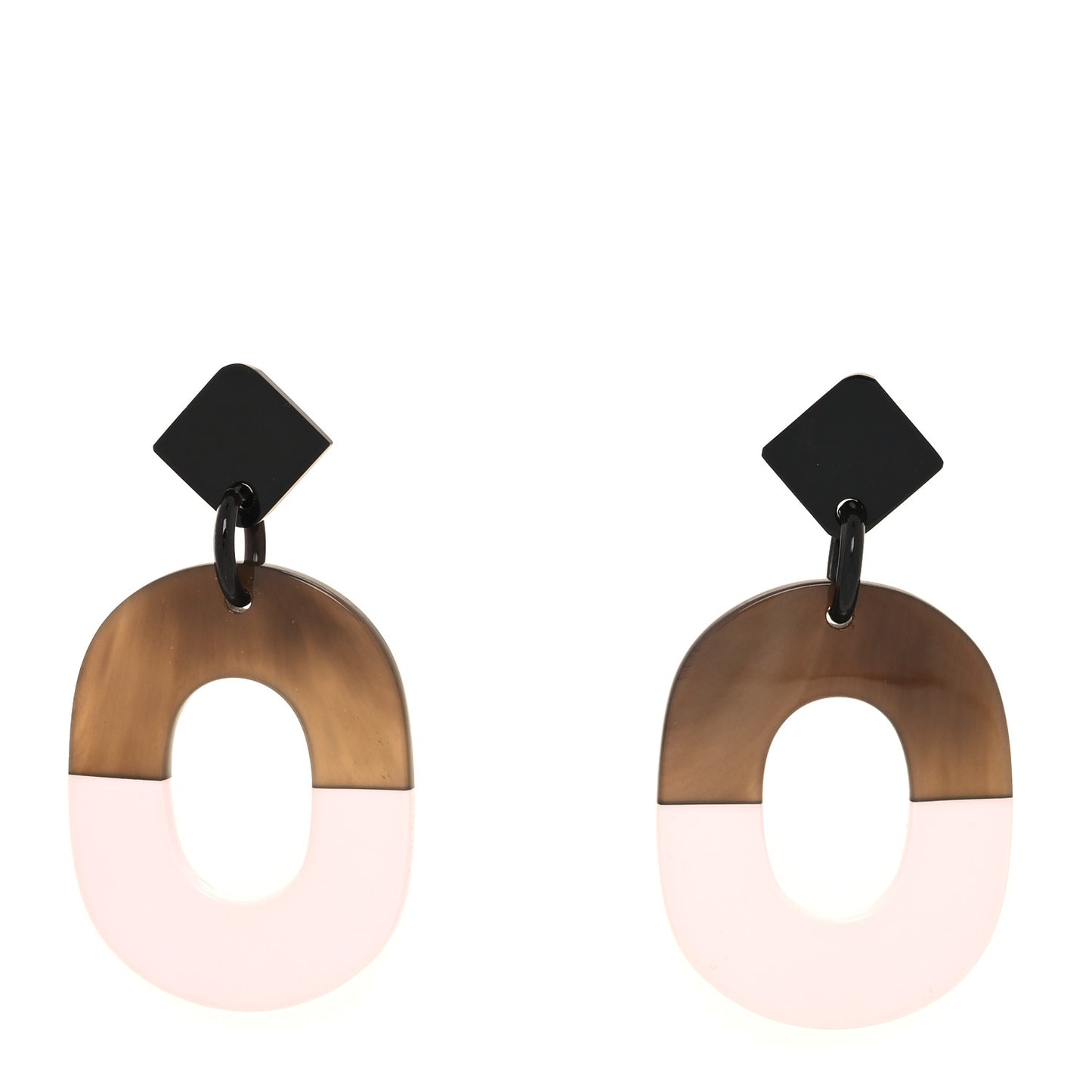 Buffalo Horn Lacquered Wood Isthme Earrings