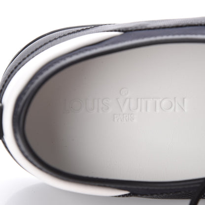 Louis Vuitton Lambskin Damier Graphite Baseball Sneakers 12 Black 7 of 9