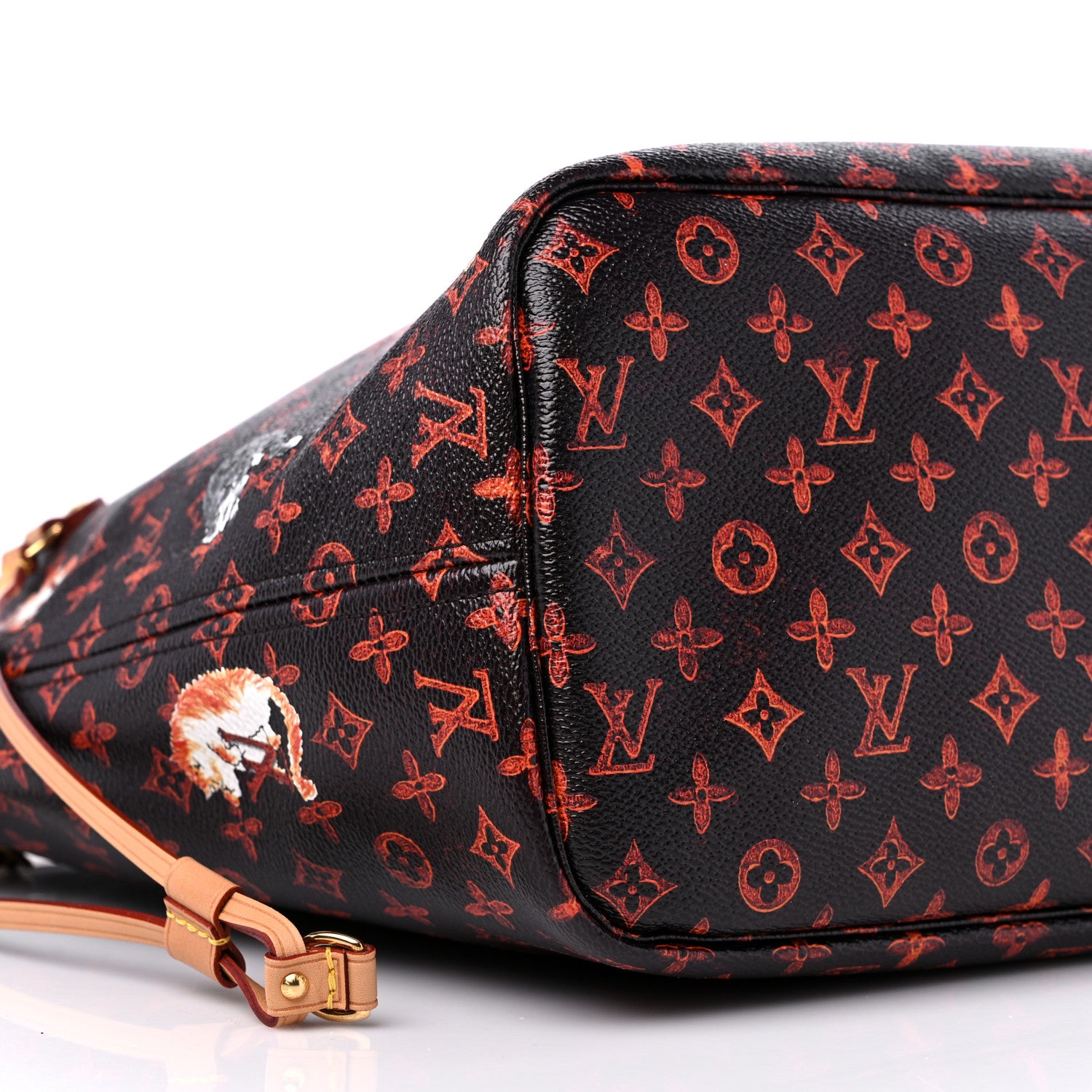 Louis Vuitton Catogram Neverfull MM Marron 9 of 10