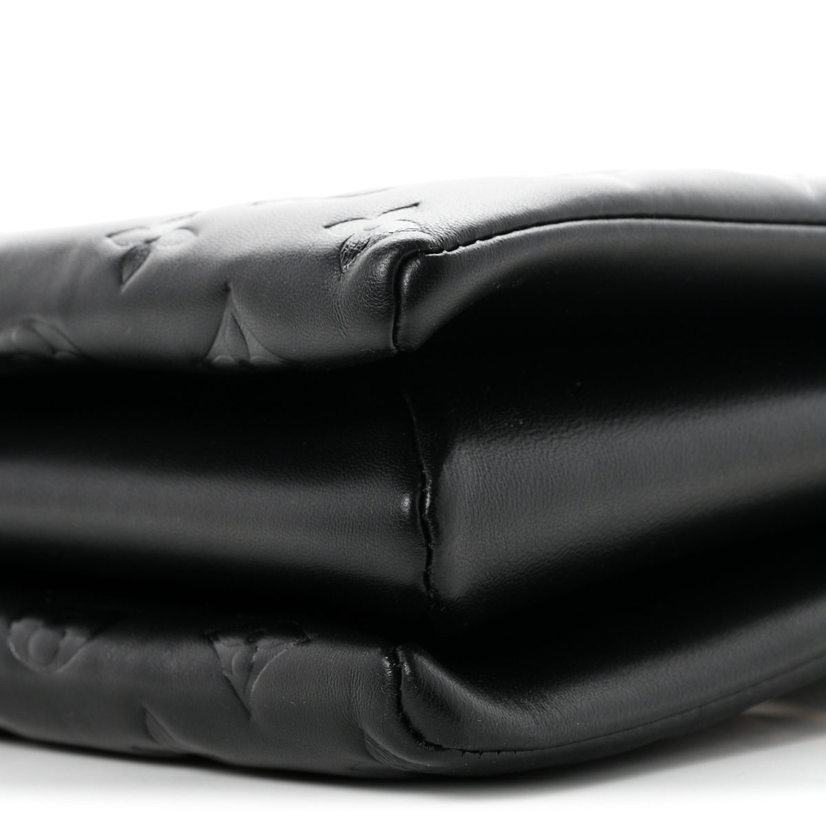 Louis Vuitton Lambskin Embossed Monogram Coussin MM Black 9 of 10