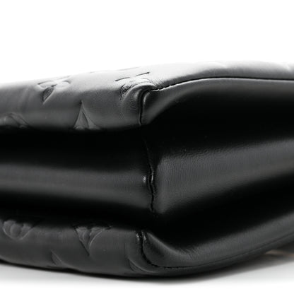 Louis Vuitton Lambskin Embossed Monogram Coussin MM Black 9 of 10