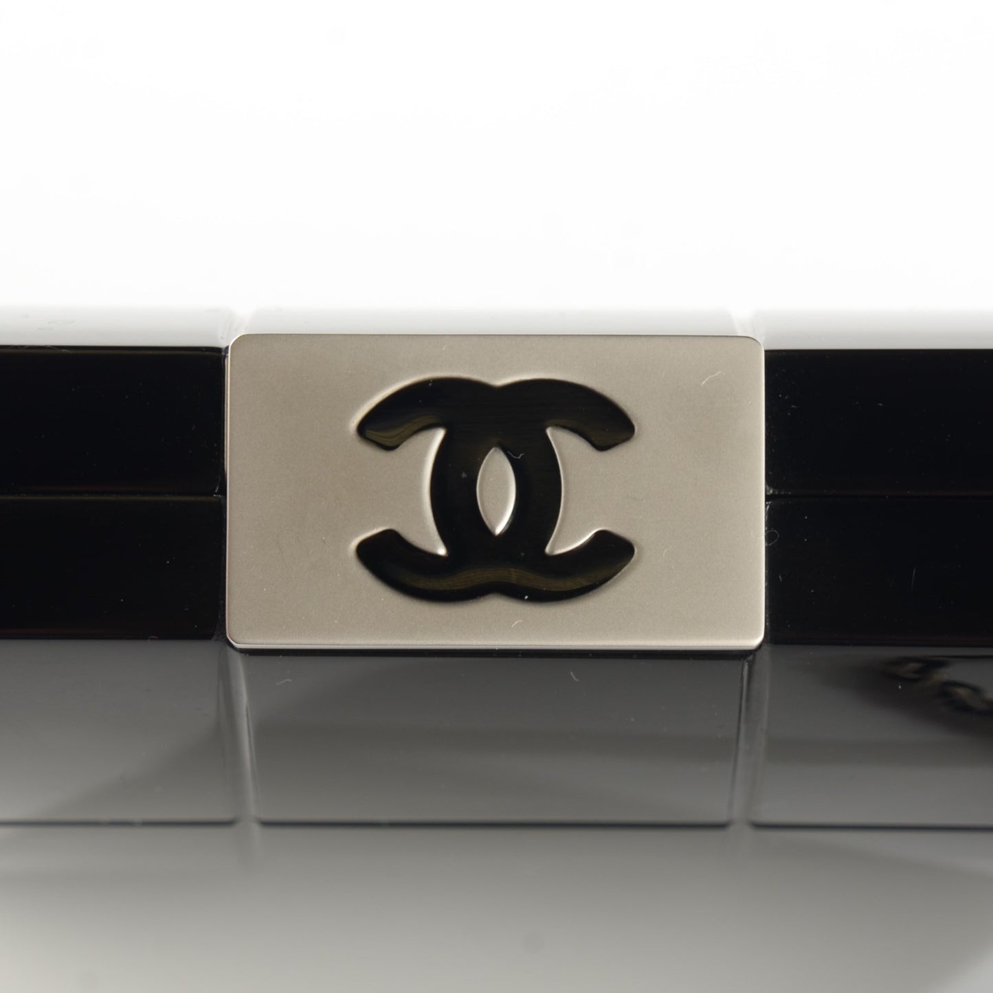 Lucite Miniaudiere Clutch Black