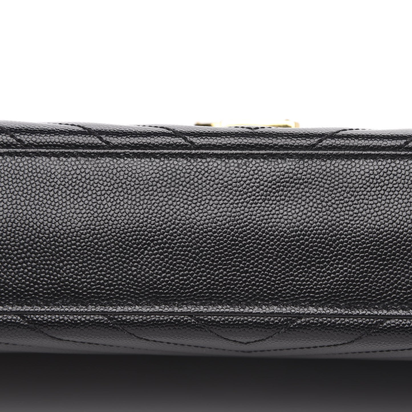 Grain De Poudre Matelasse Chevron Large Monogram Satchel Black